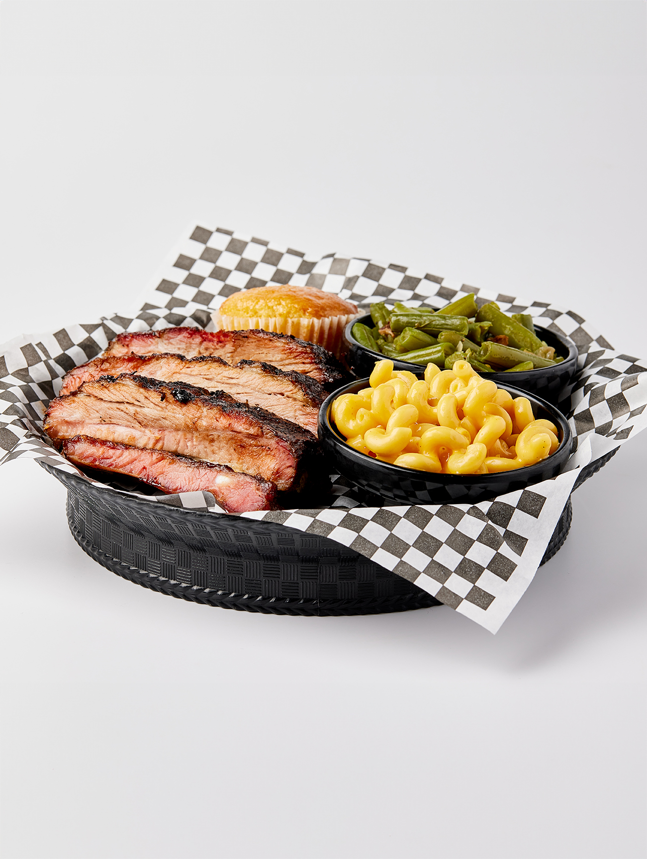 1/3 Slab Rib Platter: 4-Bone - Nordys BBQ and Grill